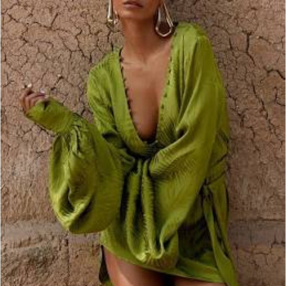 Rat & Boa Vibrant Green Dress